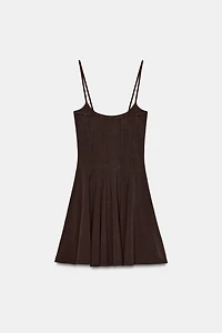 FLARED SKIRT MINI DRESS