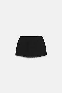 STRETCH LACE MINI SKIRT