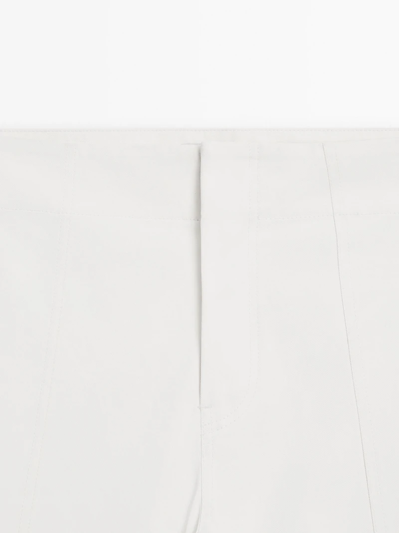 Wide-leg trousers with seam details - Studio