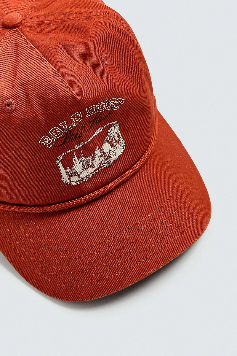WASHED PRINT CAP