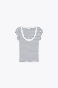 SCOOP NECK TOP