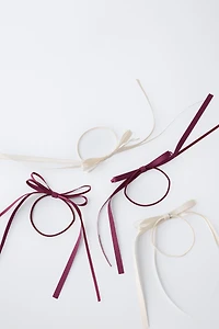 FOUR-PACK OF SCRUNCHIES WITH BOW