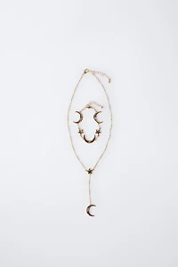 MOON NECKLACE AND BRACELET PACK