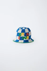 CASA LAWA X ZARA KIDS KNIT BUCKET HAT