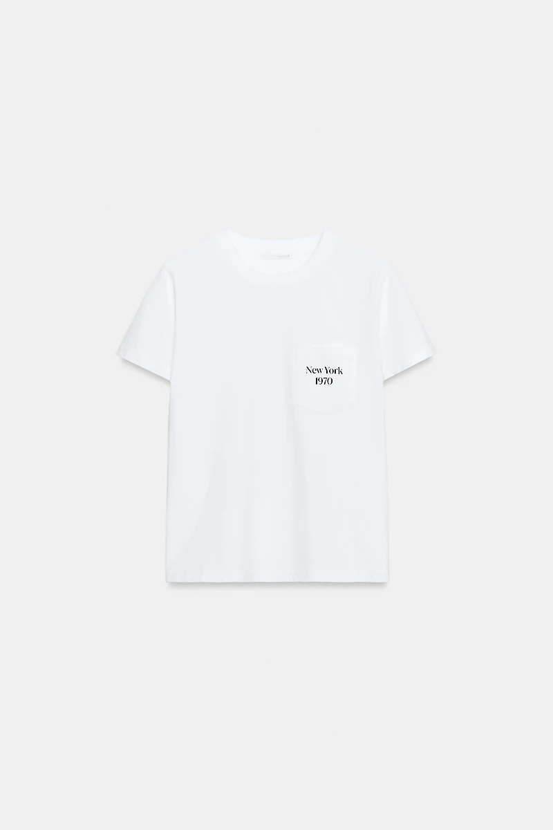 MESSAGE POCKET T-SHIRT