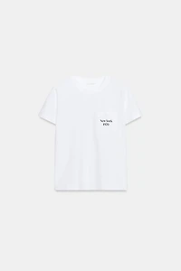 MESSAGE POCKET T-SHIRT