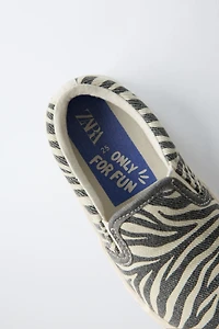 ZEBRA PRINT SNEAKERS