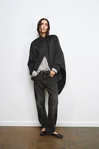 WOOL BLEND BLAZER WITH HANDKERCHIEF ZW COLLECTION