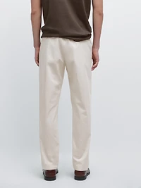 Jogger fit poplin trousers