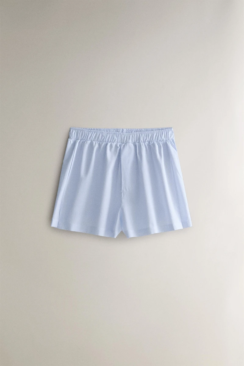 CHECKERED T-SHIRT AND SHORTS SET