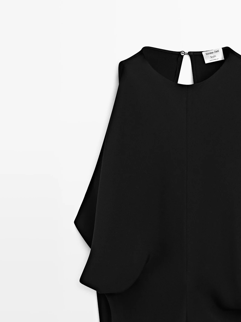 Pleated midi dress