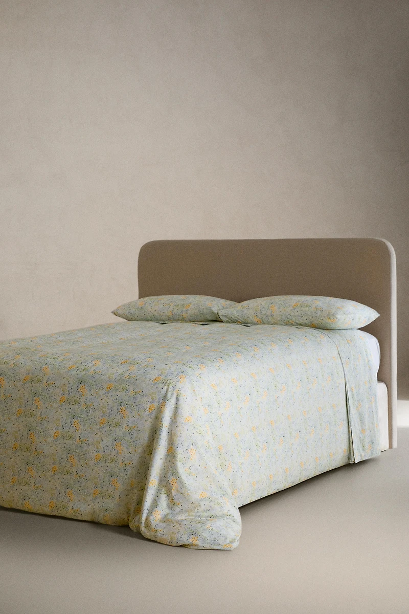 FLORAL PRINT FLAT SHEET