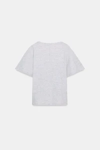 SHORT SLEEVE POT NECK T-SHIRT