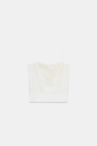 EMBROIDERED GAUZE CAMISOLE