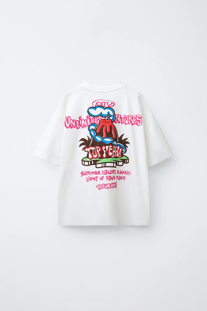 VOLCANO PRINT T-SHIRT