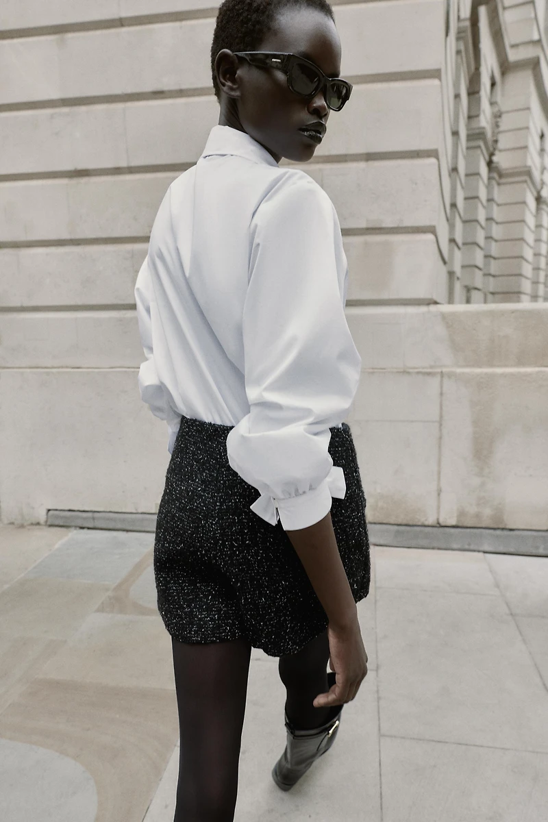 CHEMISE POPELINE AVEC LACETS