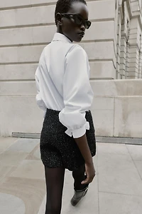 CHEMISE POPELINE AVEC LACETS