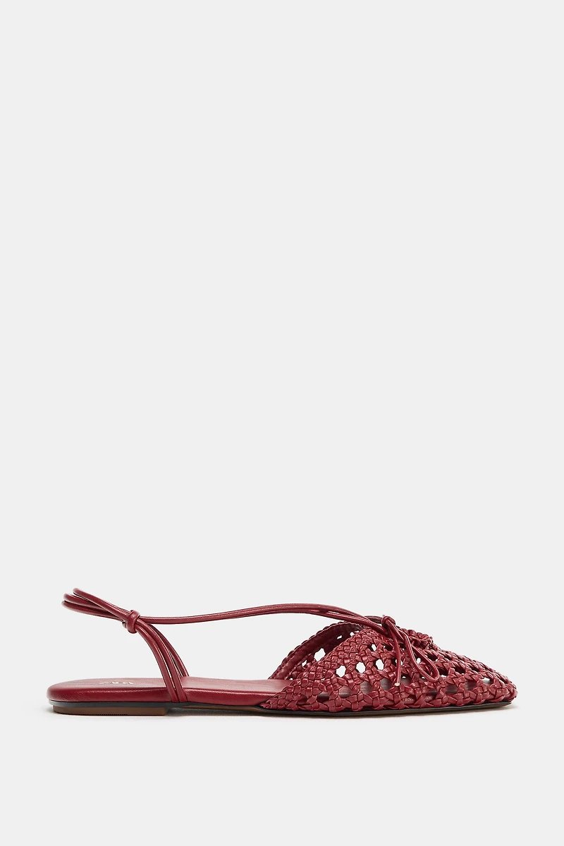 WOVEN SLINGBACK FISHERMAN SANDALS