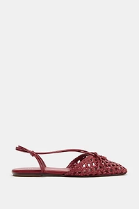 WOVEN SLINGBACK FISHERMAN SANDALS