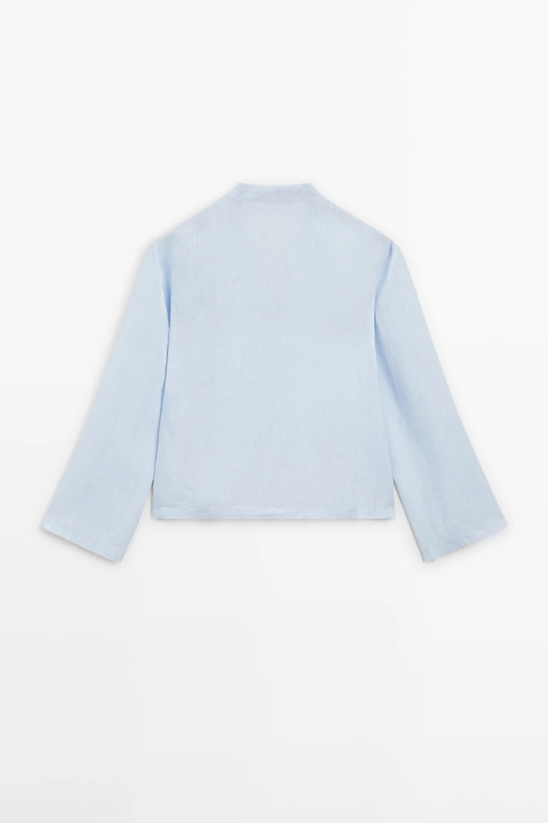 Chemise manches longues 100 % lin