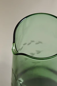 PICHET VERRE FEUILLES NOËL