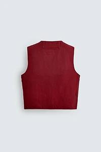 WASHED PADDED VEST