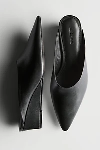 Wedge heel mules