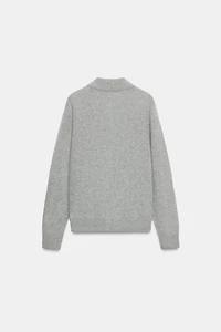 WOOL AND CASHMERE POLO JACKET