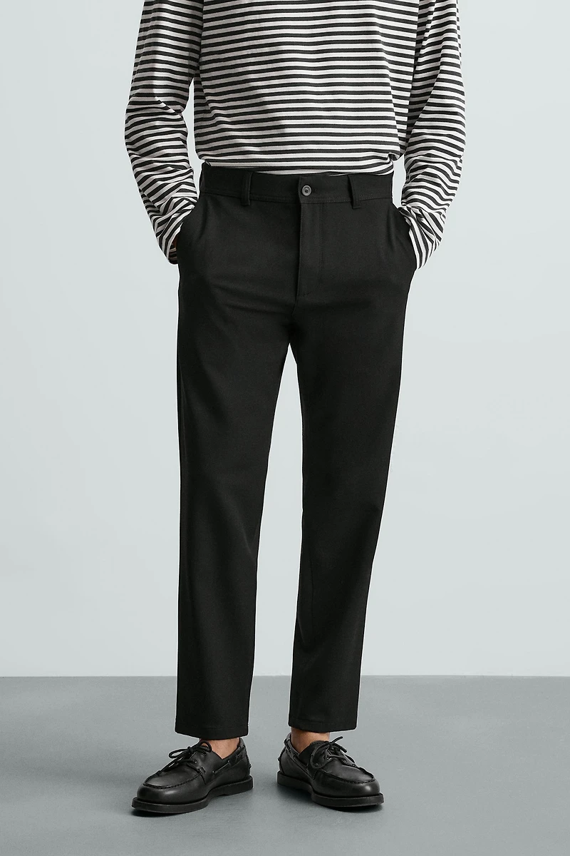 COMFORT STRUCTURED CHINO PANTS