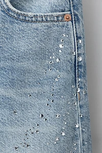 SPARKLY WIDE LEG JEANS