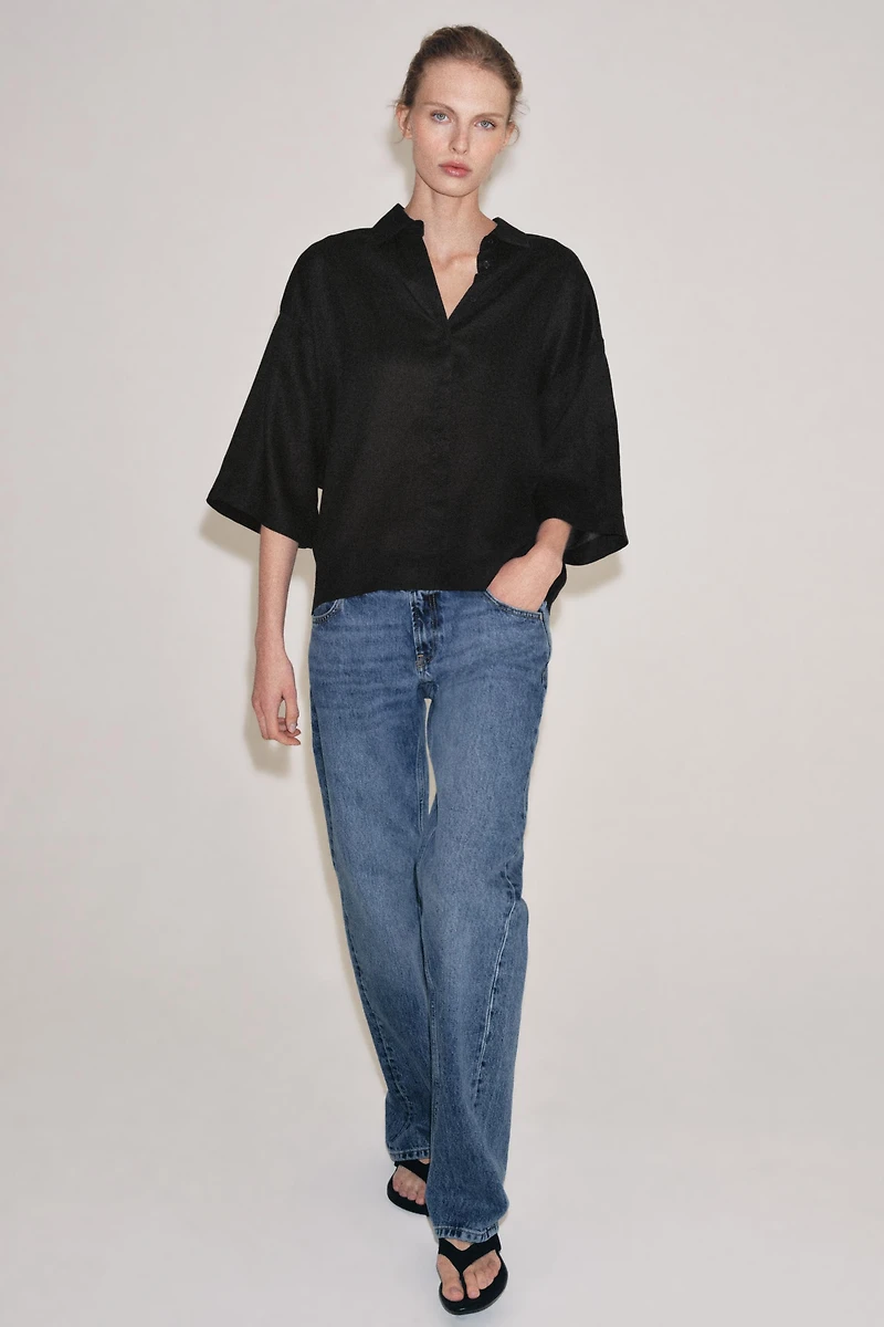 ZW COLLECTION FLOWY OVERSIZED SHIRT