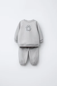 ENSEMBLE SWEAT-SHIRT ET PANTALON JOGGER BRODÉ PINGOUIN