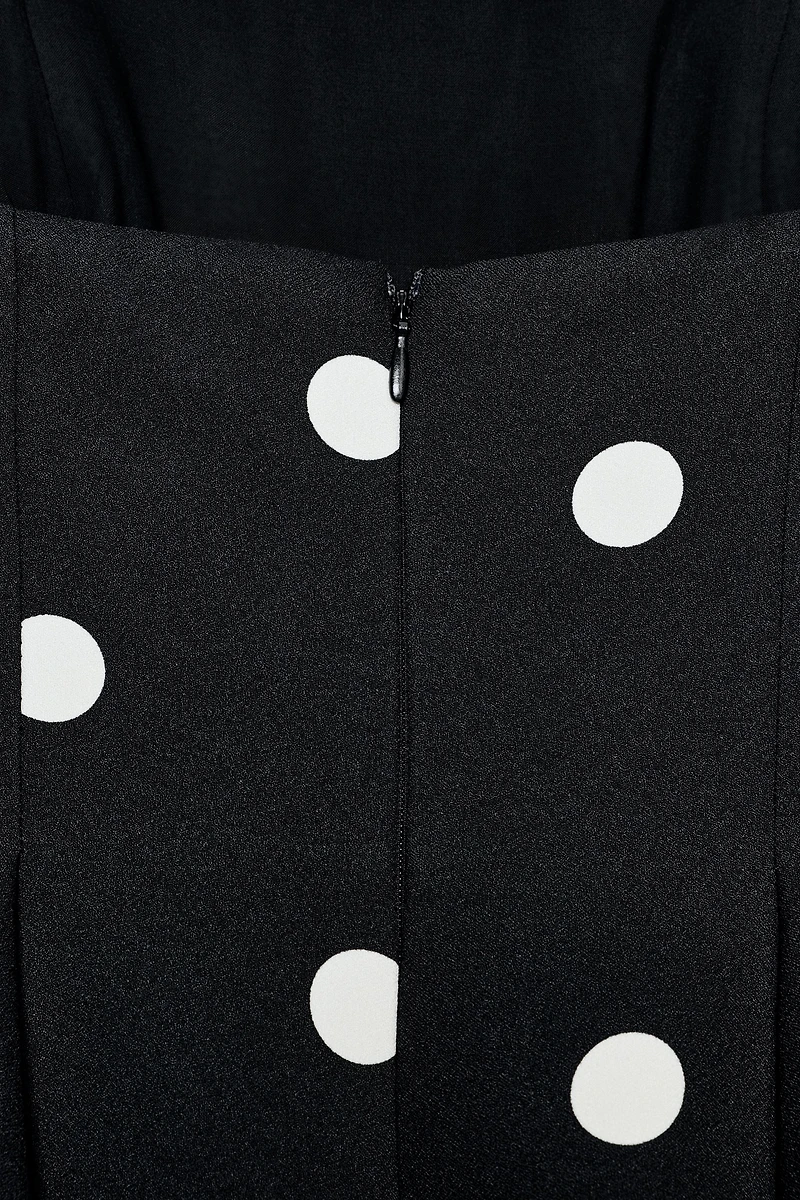 COMBINAISON BUSTIER À POIS