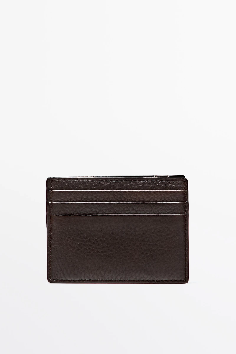 Portefeuille « magic » en cuir nappa