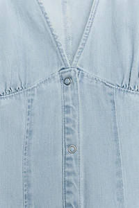TRF DENIM MINI DRESS