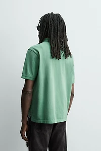WASHED PIQUÉ POLO SHIRT AARON LEVINE X ZARA