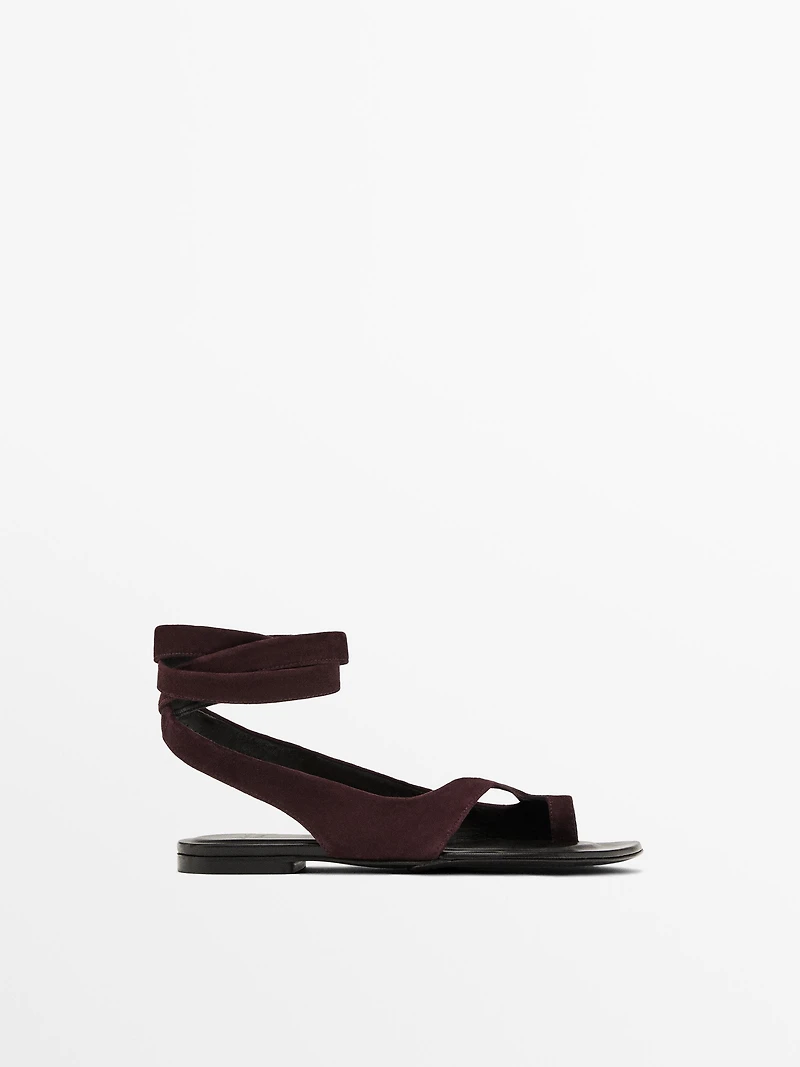 Flat toe divider sandals - STUDIO