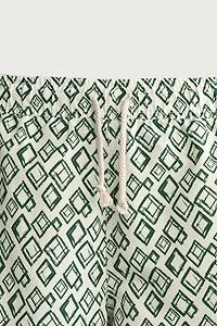 GEOMETRIC PRINT LONG SWIMSUIT
