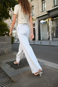 PANTALON LARGE À PINCES