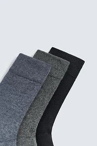 3-PACK STRUCTURED SOCKS