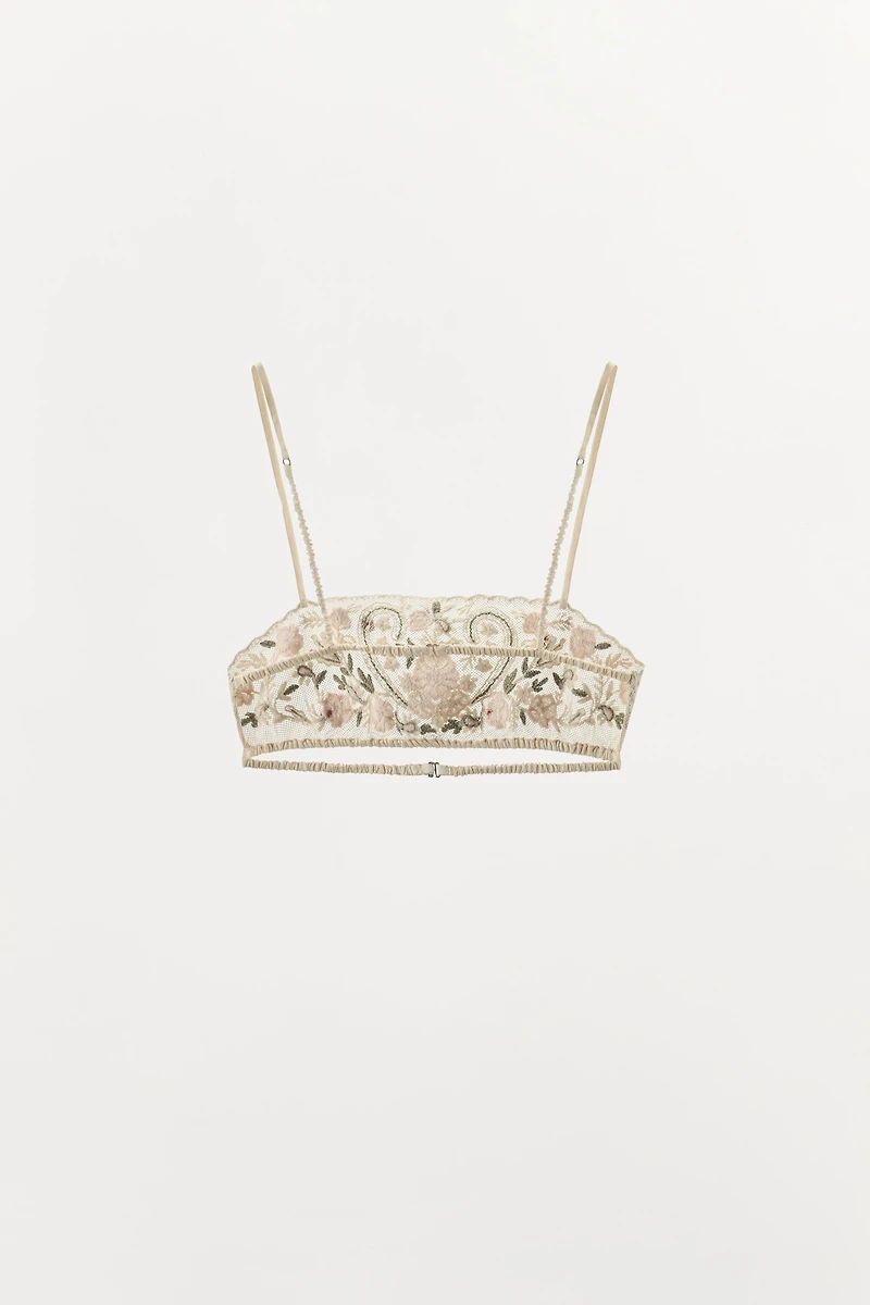 SOUTIEN-GORGE TULLE BRODERIES FANTAISIE