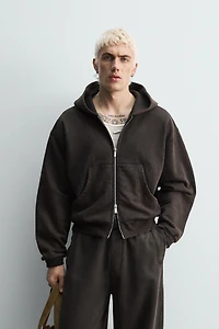 SWEAT À CAPUCHE COURT