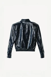 LEATHER SHOULDER PAD JACKET WILLY CHAVARRIA X ZARA