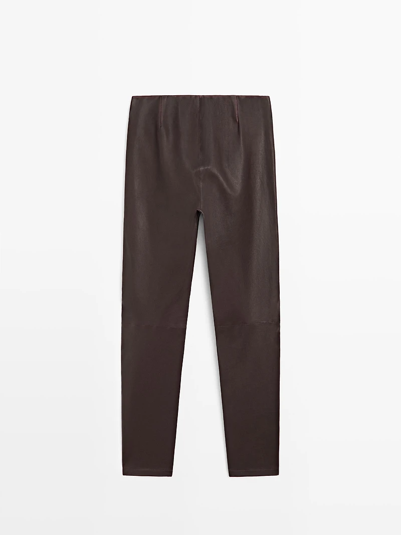 Nappa leather leggings
