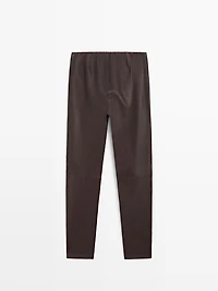 Nappa leather leggings