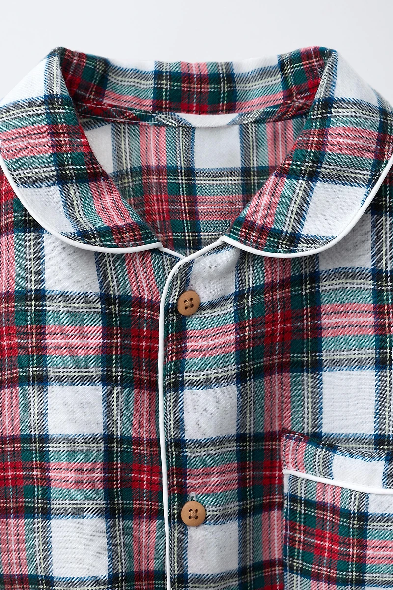 3-6 YEARS / FLANNEL PLAID PAJAMAS