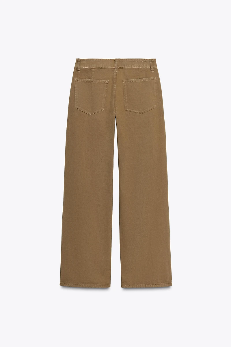 LOW-RISE CHINO PANTS