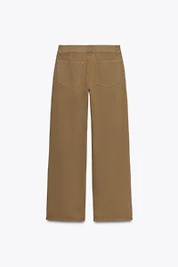 LOW-RISE CHINO PANTS