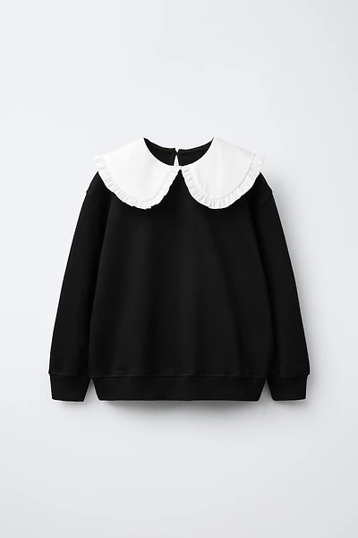 PETER PAN COLLAR SWEATSHIRT