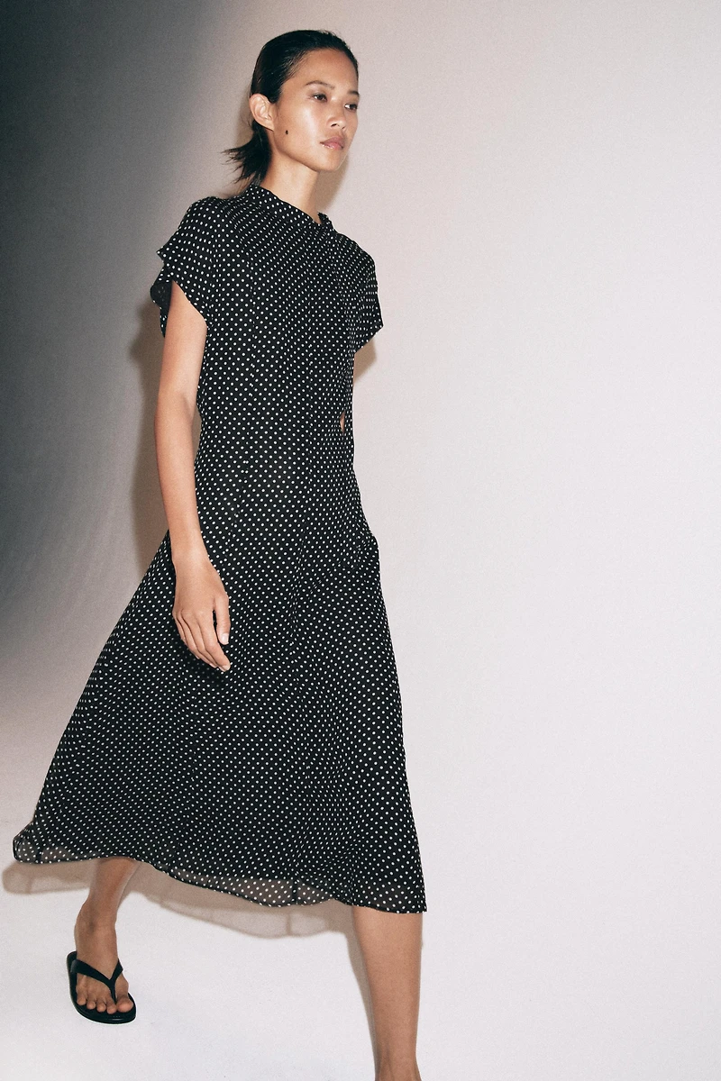 ROBE MI-LONGUE À POIS ZW COLLECTION